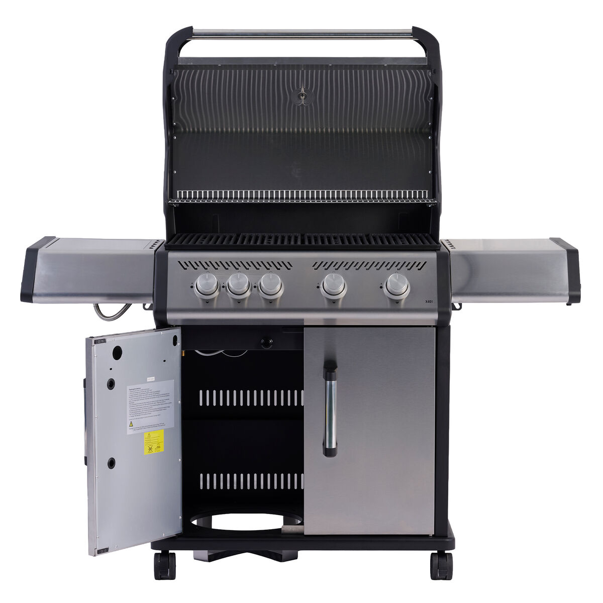 X401 gasgrill, sort