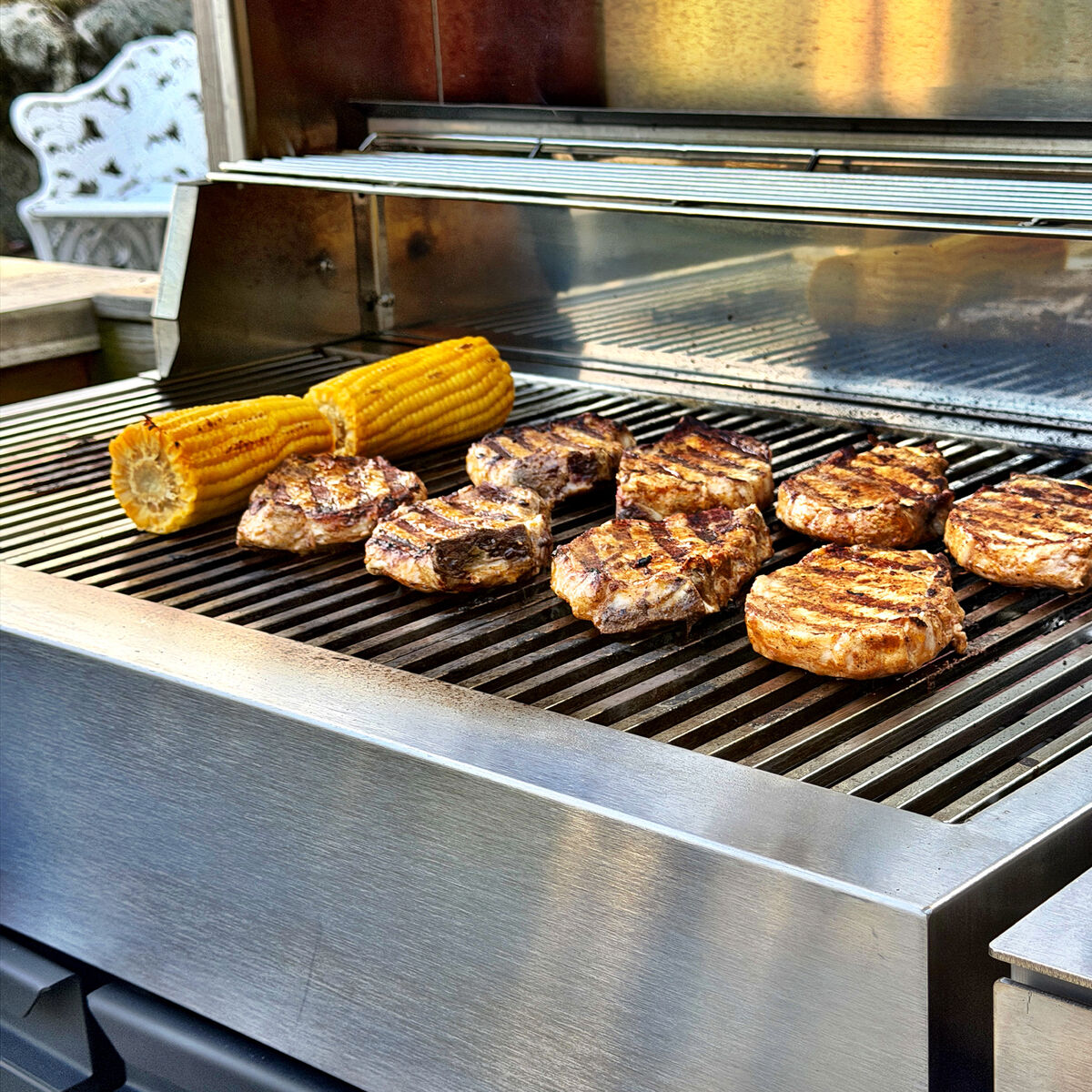 Bluegaz Z gasgrill, rustfrit stål/sort