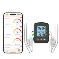 Trådløs grilltermometer med 4 temperatursonder