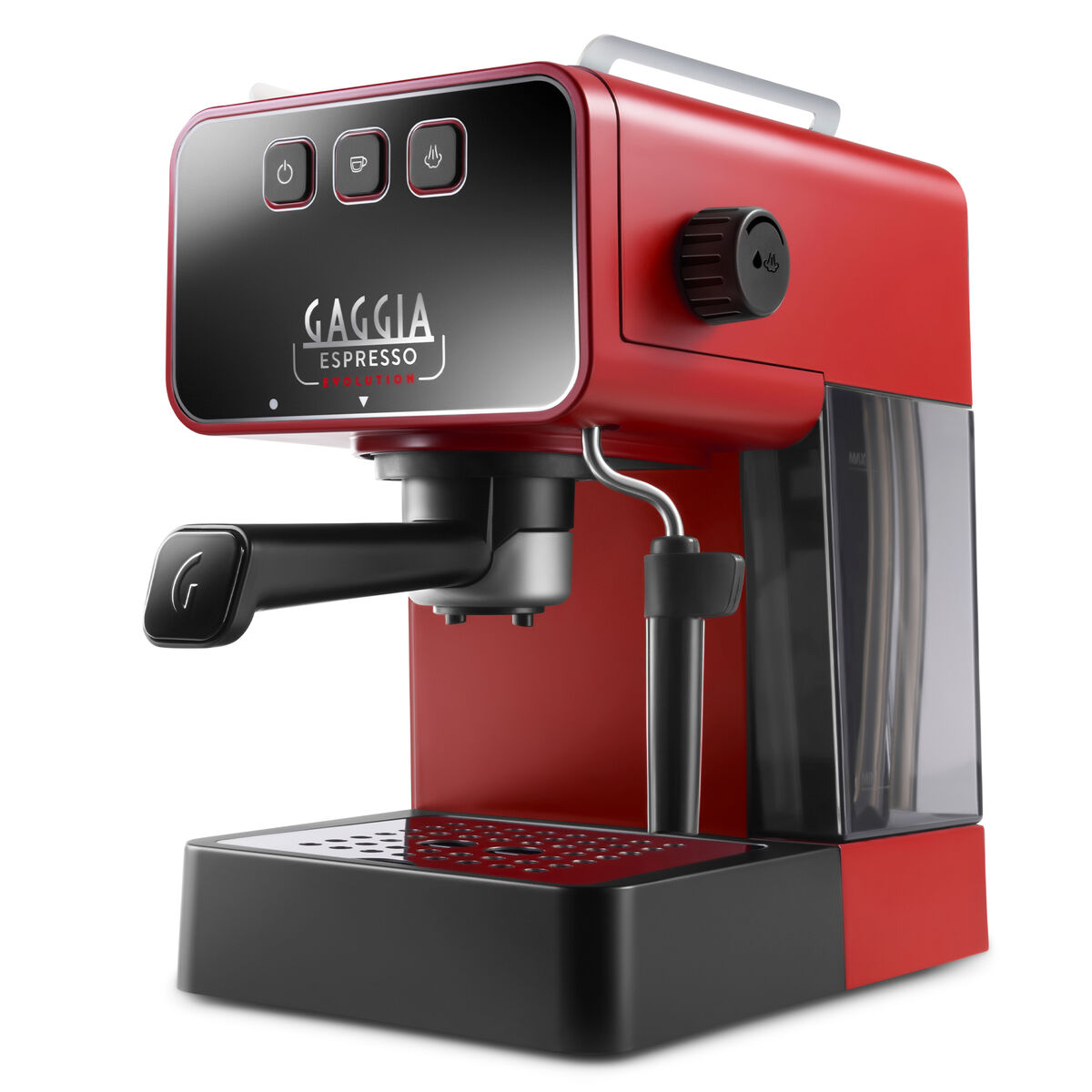 Espresso Evolution manuel espressomaskine, lava rød