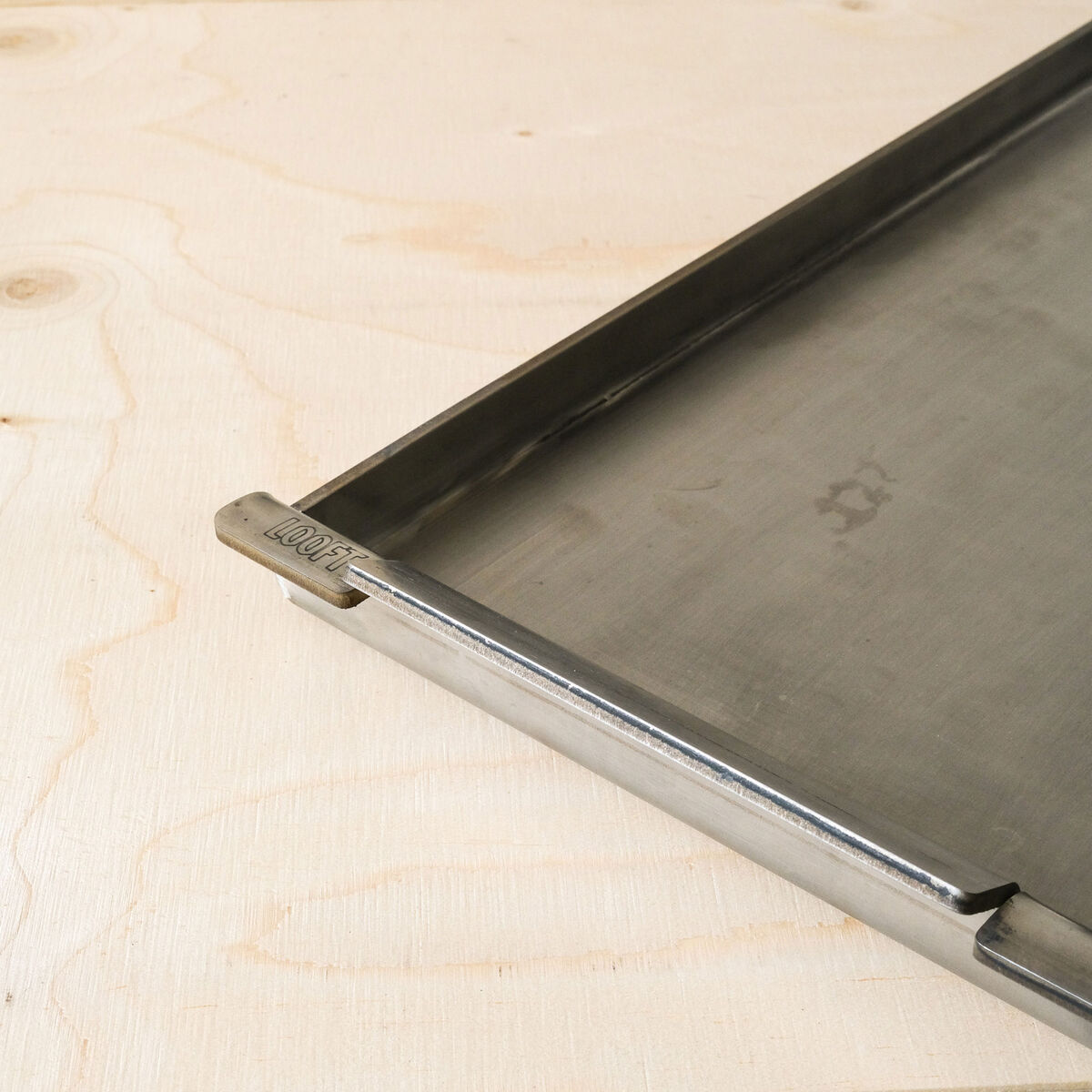 Looft Stegeplade 25 x 48 cm i rustfrit stål