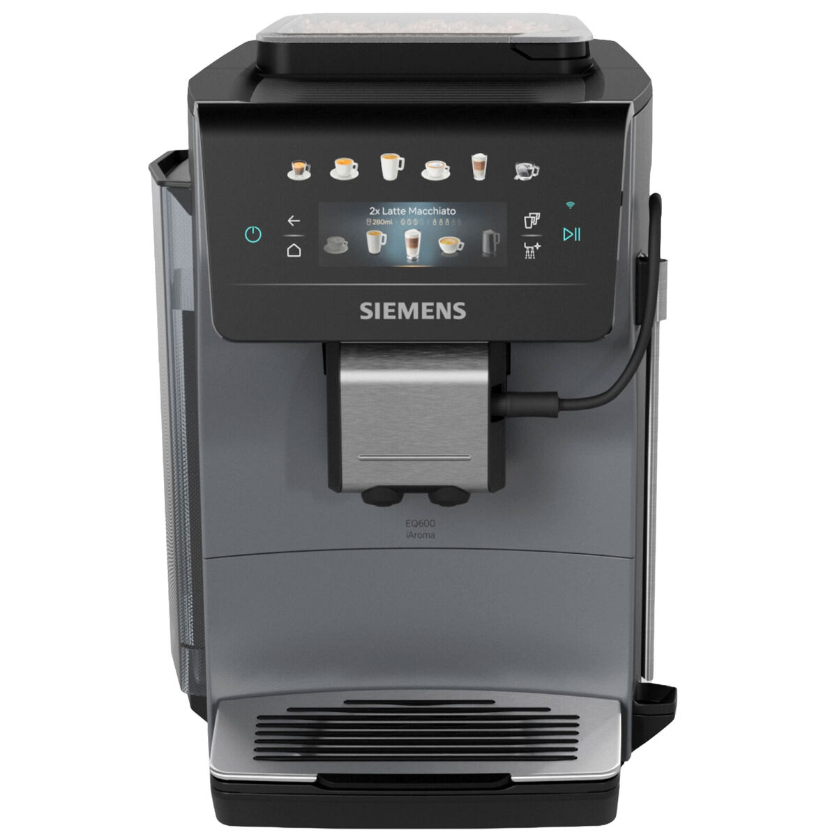 EQ600 iAroma TP603E07 fuldautomatisk espressomaskine, inox/sølv metallic