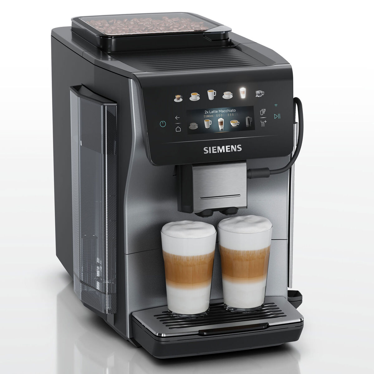EQ600 iAroma TP603E07 fuldautomatisk espressomaskine, inox/sølv metallic