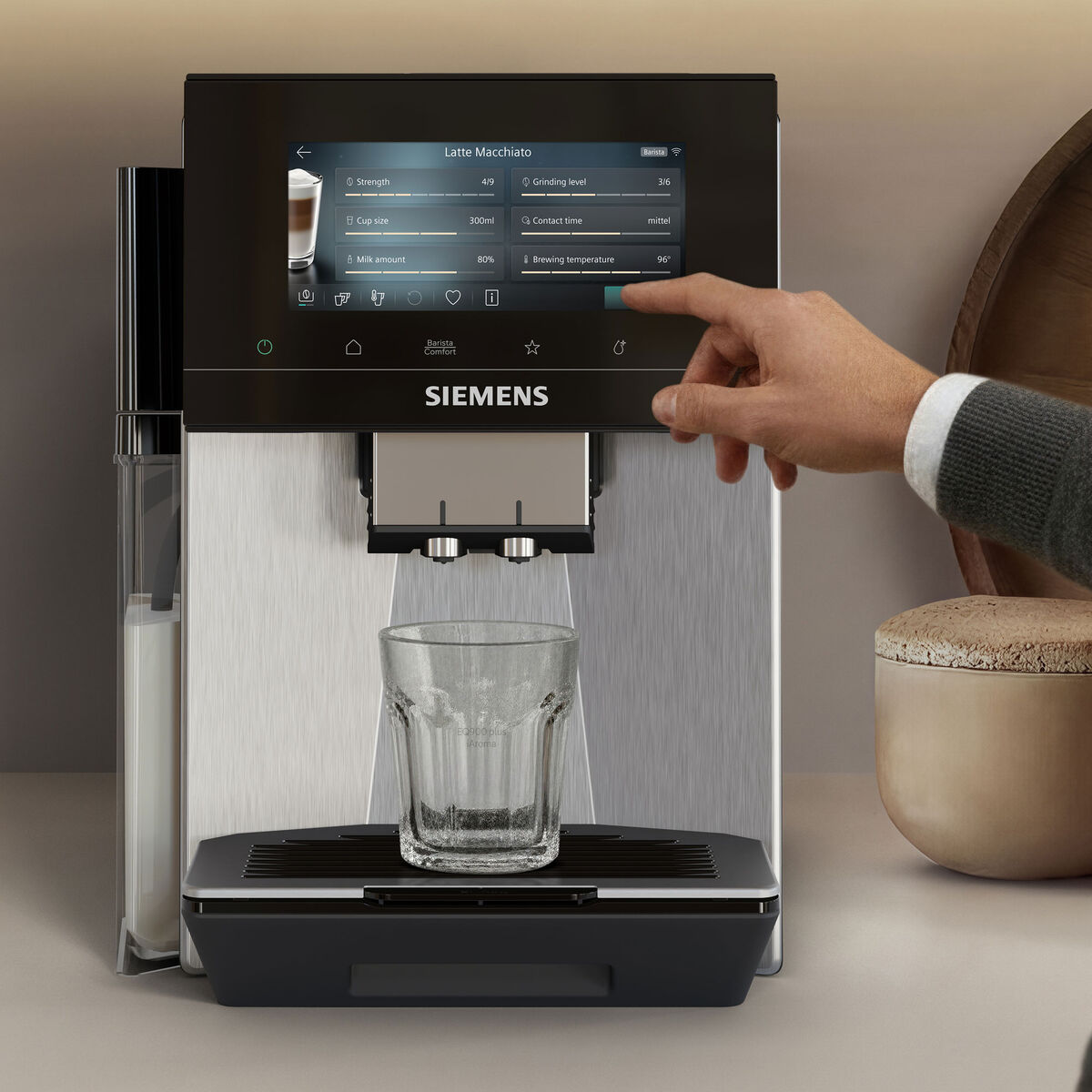 EQ900 plus iAroma TQ923EZ3 fuldautomatisk espressomaskine, inox