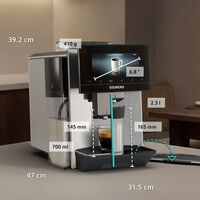 EQ900 plus iAroma TQ923EZ3 fuldautomatisk espressomaskine, inox