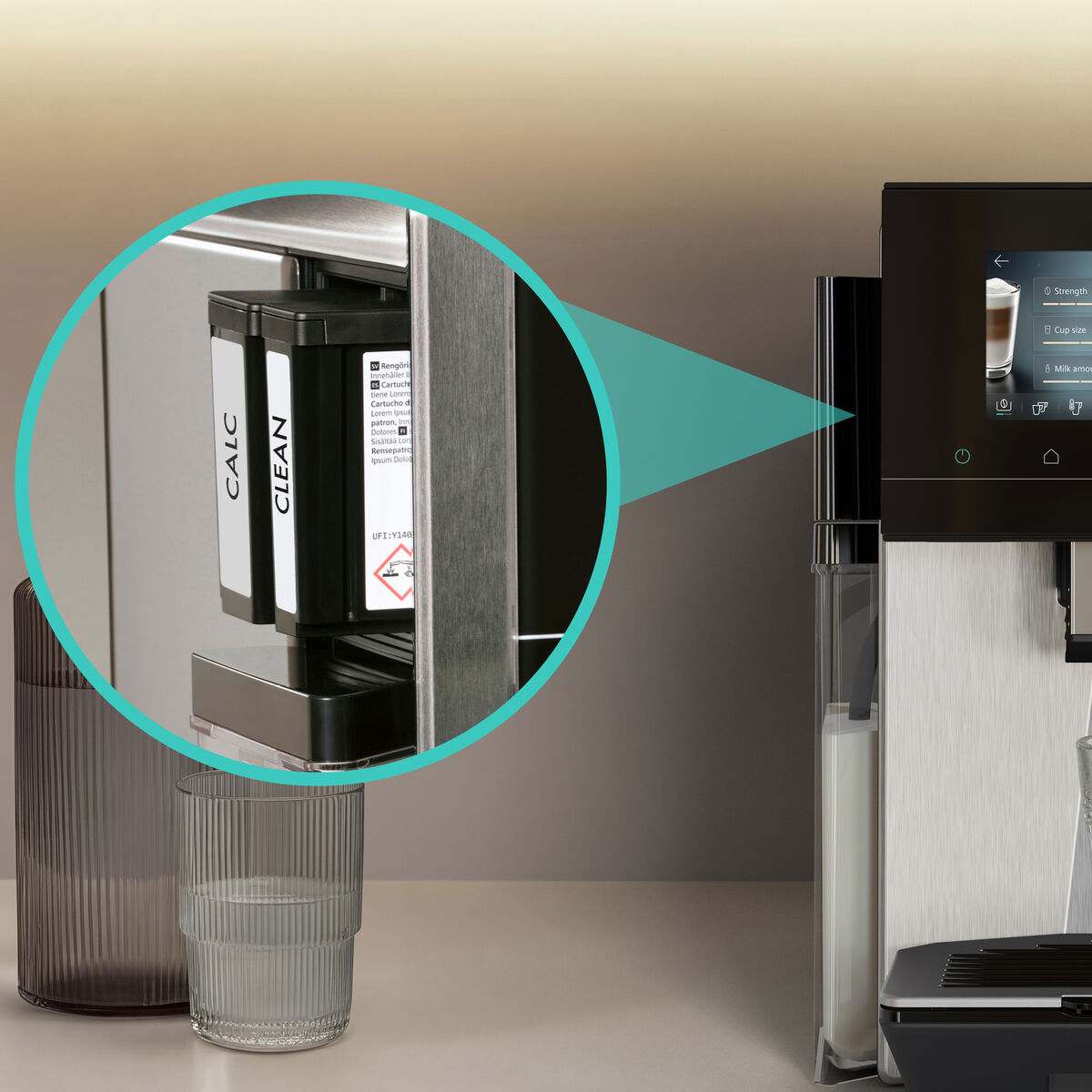 EQ900 Plus iAroma TQ927EZ3 helautomatisk espressomaskin, inox