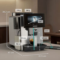 EQ900 Plus iAroma TQ927EZ3 helautomatisk espressomaskin, inox