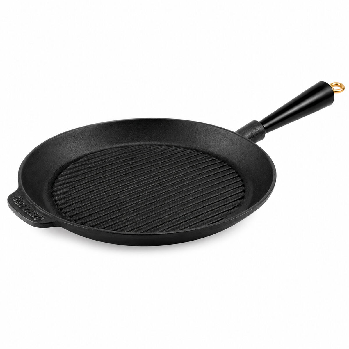 Gold grillpande 28 cm, støbejern