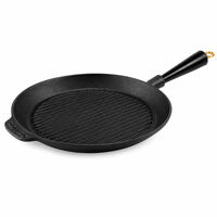 Gold grillpande 28 cm, støbejern