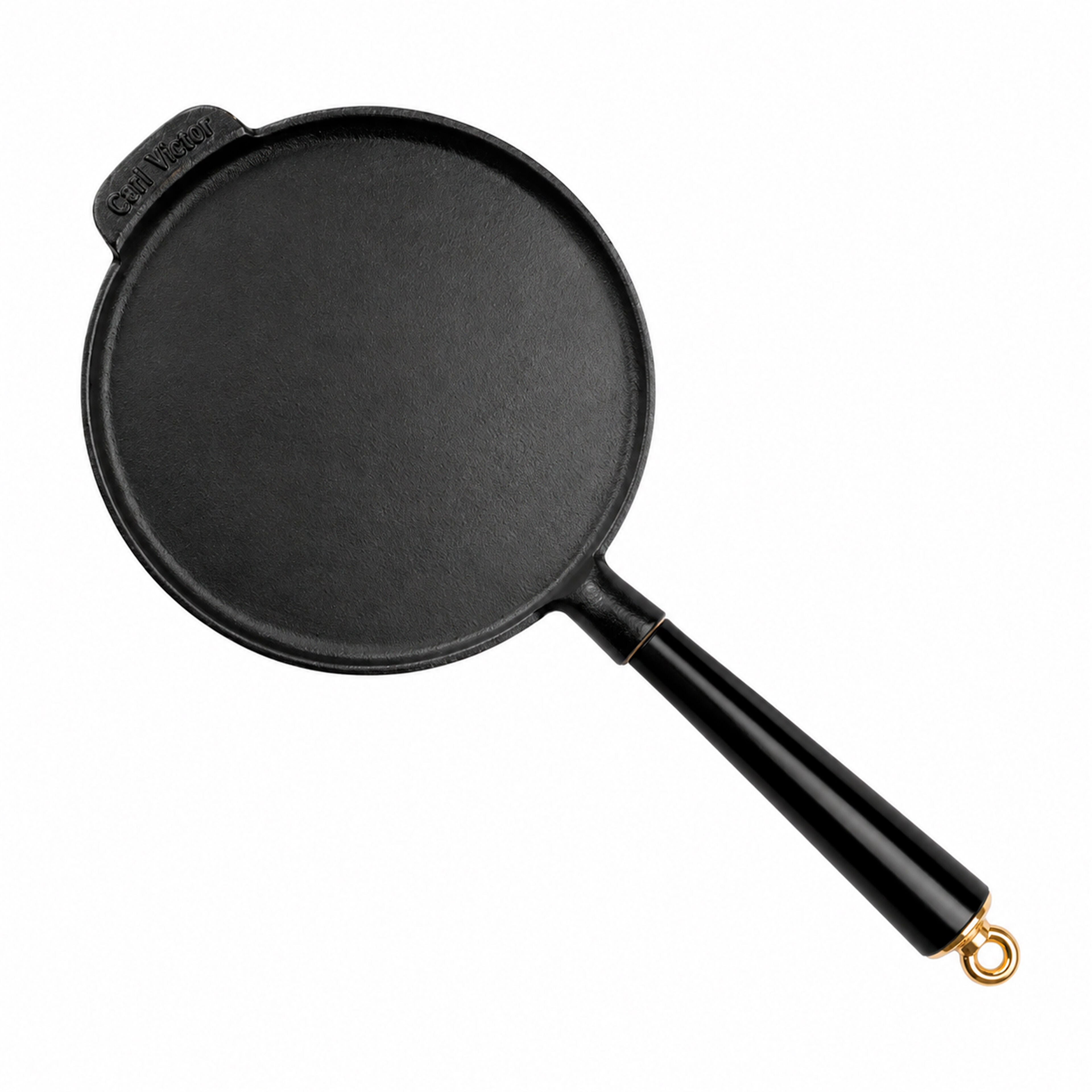 Gold pandekagepande 23 cm, støbejern
