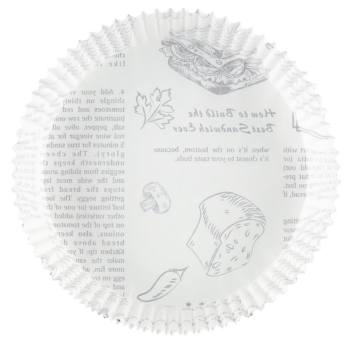 Bagepapir til airfryer 50 stk