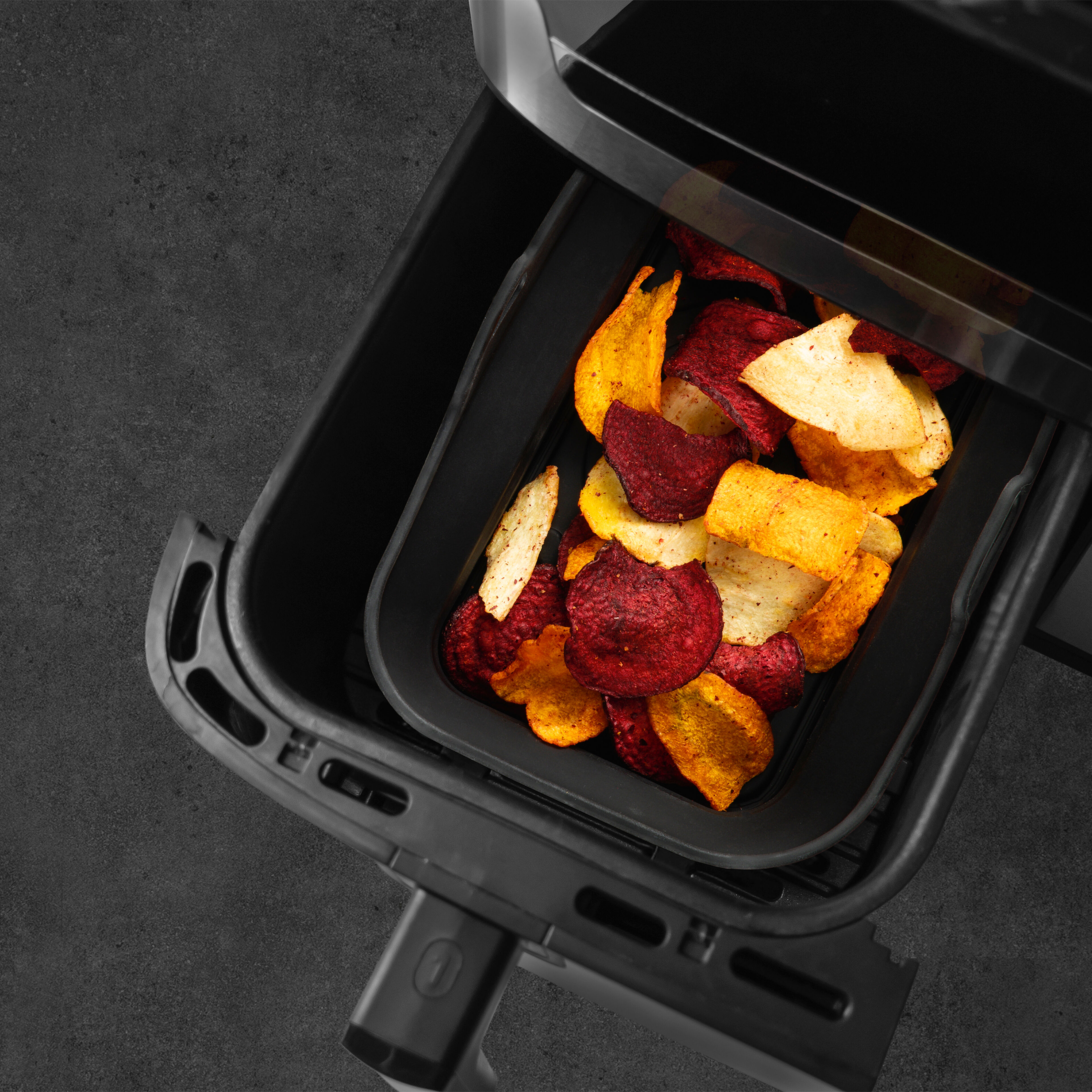 Silikoneform til airfryer 20 × 13 cm, sort