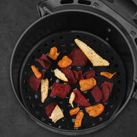 Rund silikonmåtte til airfryer 20 cm, sort