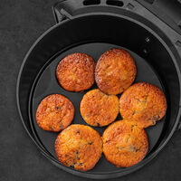 Silikoneform til muffins til airfryer, sort