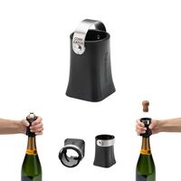 Champop champagneåbner, sort