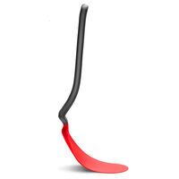 Paletkniv/stegespade, sort/rød