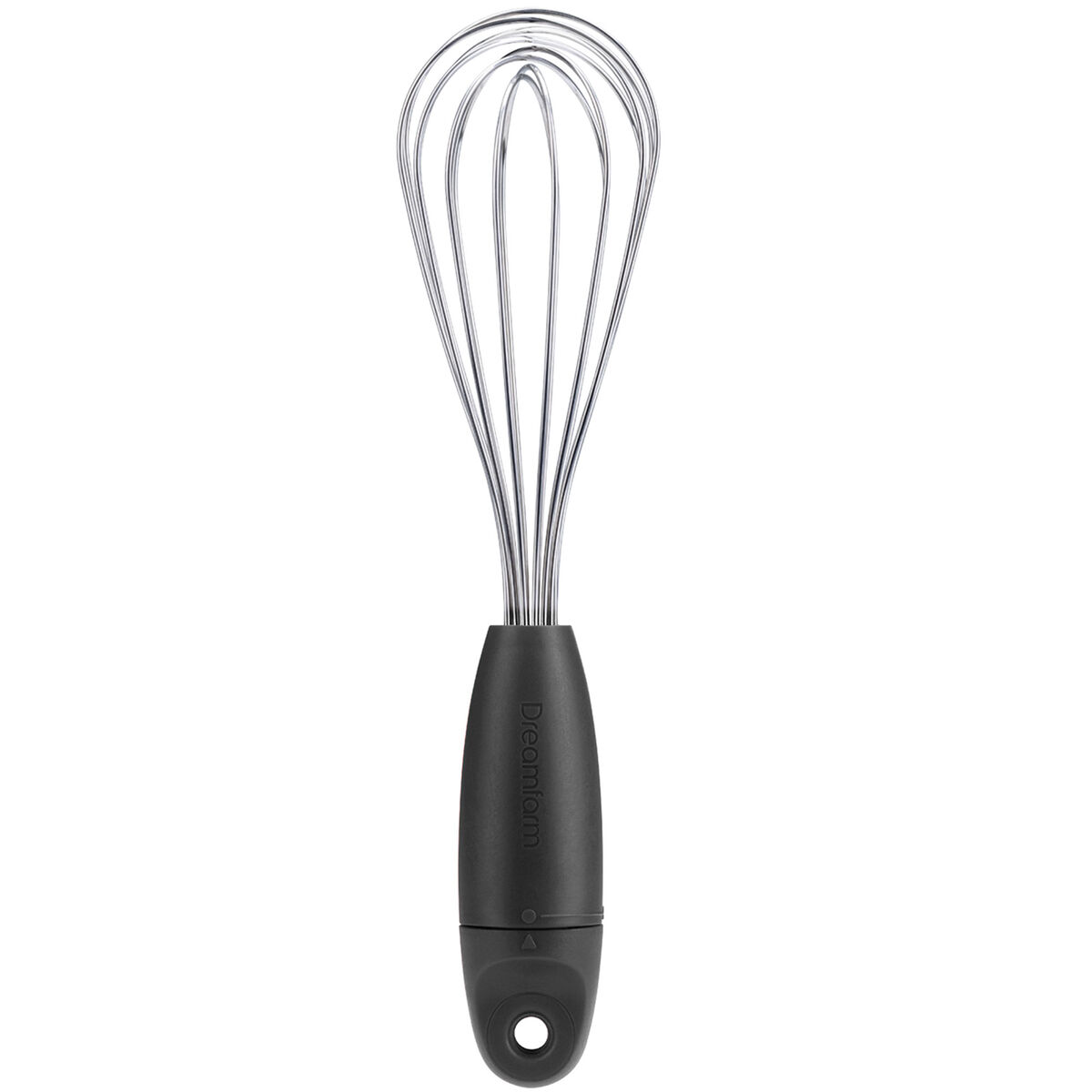 Mini Flisk sammenfoldeligt ballonpiskeris, sort