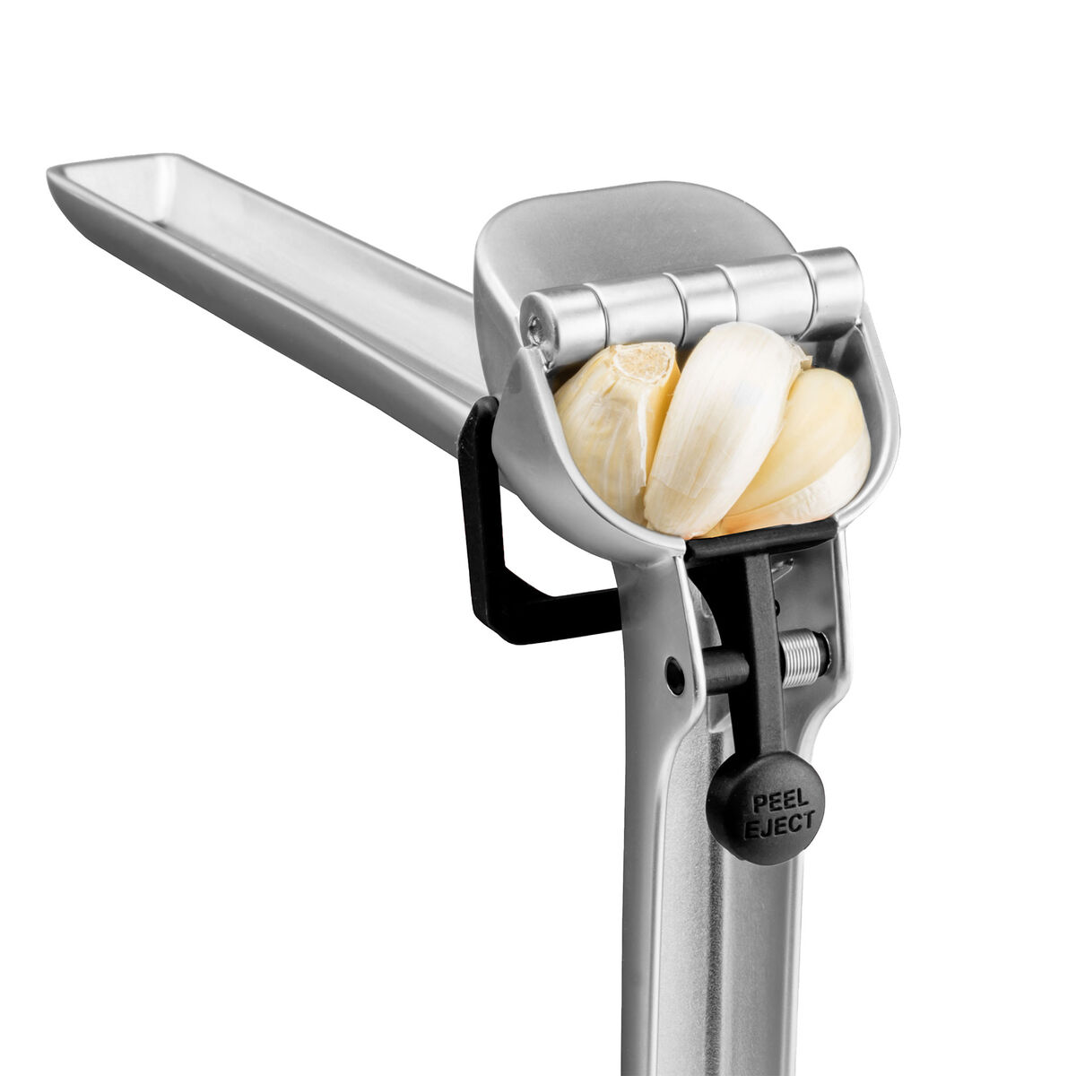 Garject hvidløgspresser, sølv/sort