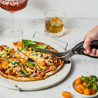 Scizza pizzasaks, sort/sølv