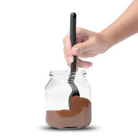 Mini Supoon skeformet dejskraber, sort