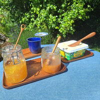 Frukostset 4 delar, teak