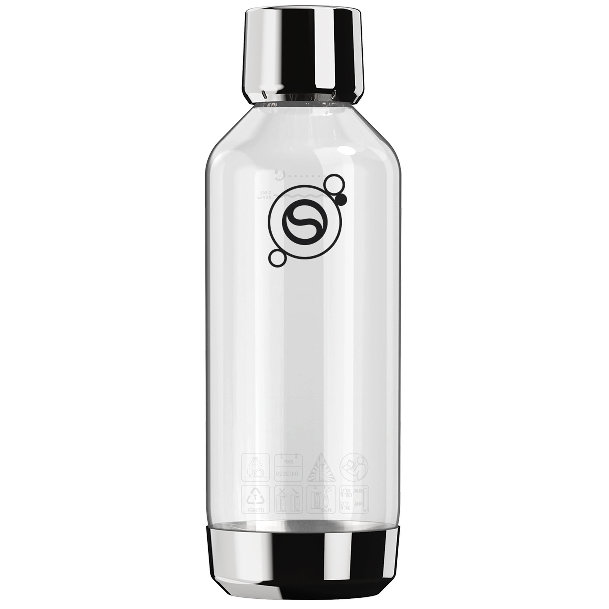 Sodastream Fizz & Refresh flaske 1 liter, metal