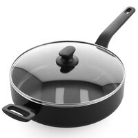 Essence stekpanna med lock 28 cm, svart