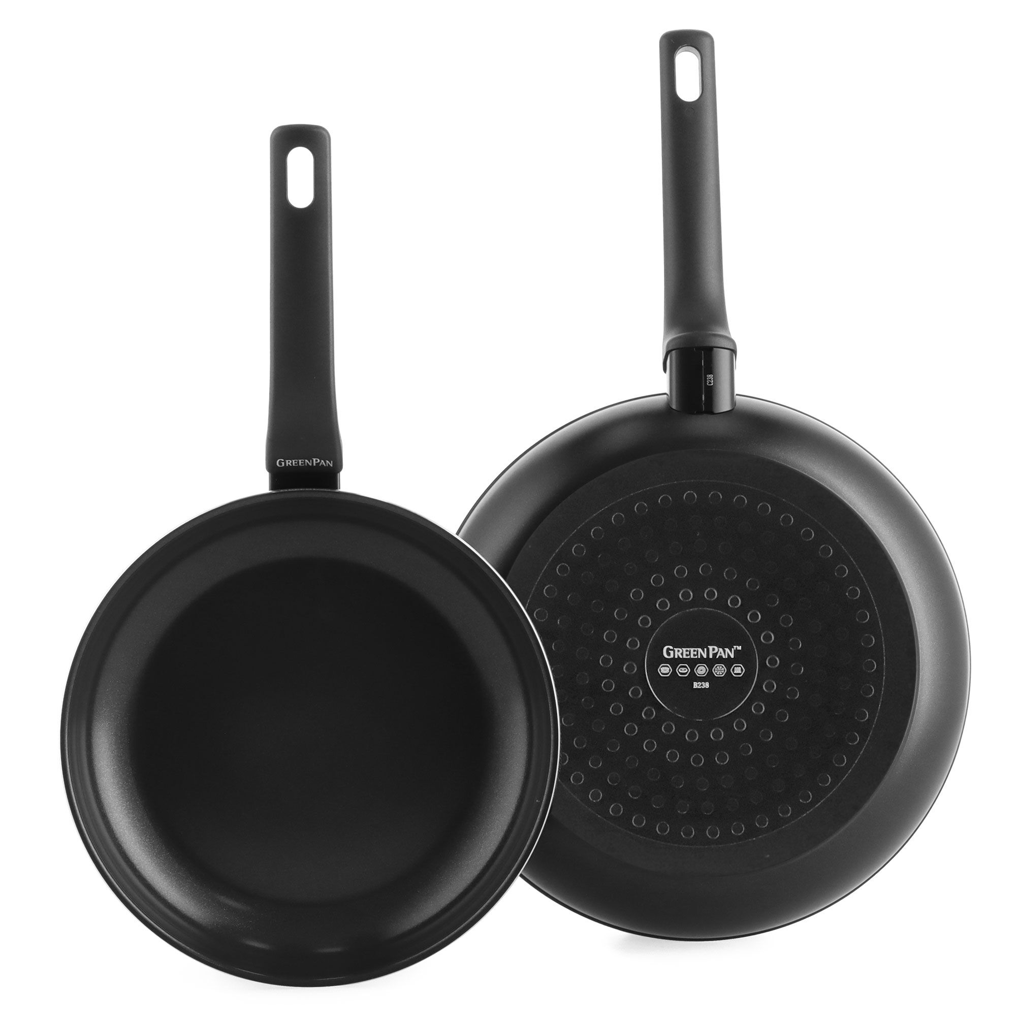 Greenpan Essence stekpanneset 24 + 28 cm, svart