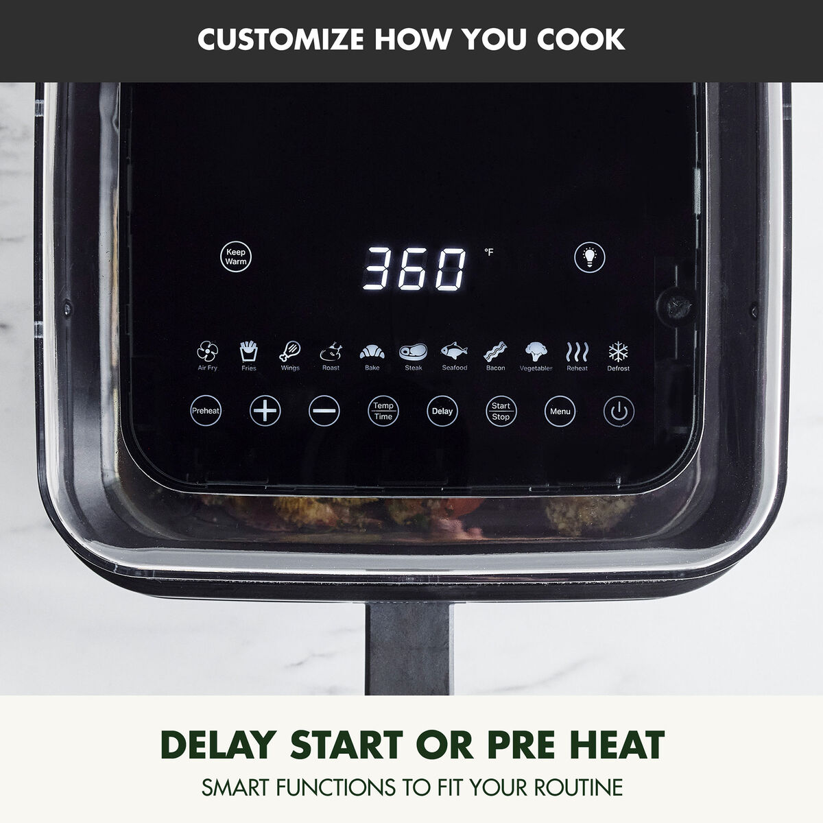 Vision airfryer 7 liter, svart
