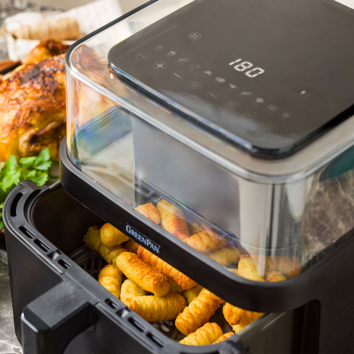 Vision airfryer 7 liter, svart