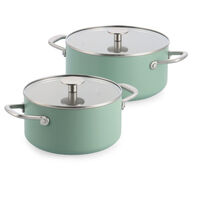 Advanced Hard Anodized kokekarsett 20 & 24 cm, cardamom
