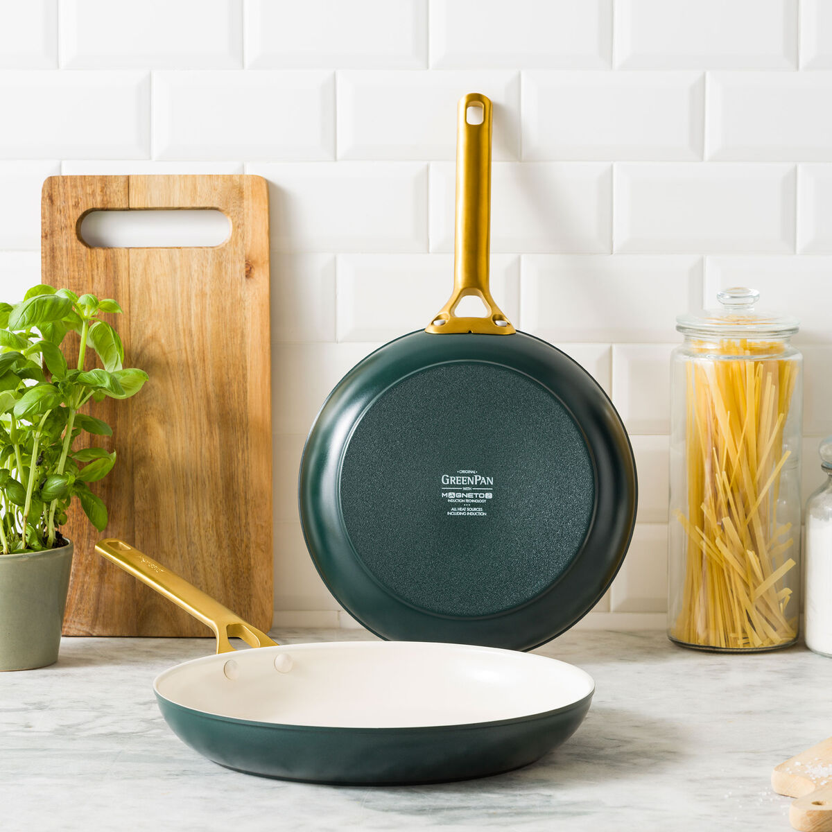 Padova stekpanneset 20 + 26 cm, pine green