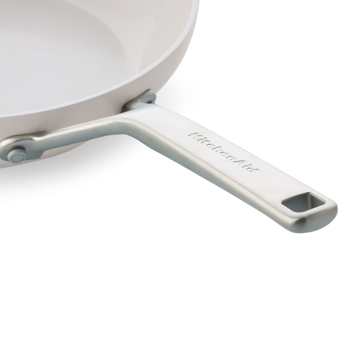 Advanced Hard Anodized stekpanneset 24 & 28 cm, porslinsvit