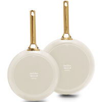 Padova stekpanneset 24 + 28 cm, cream