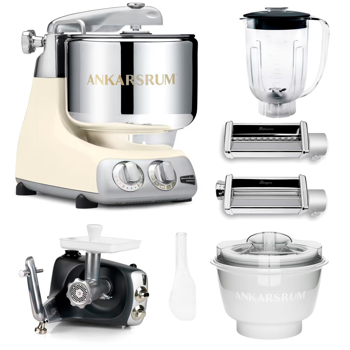 Assistent Original køkkenmaskine med middagspakke, light creme