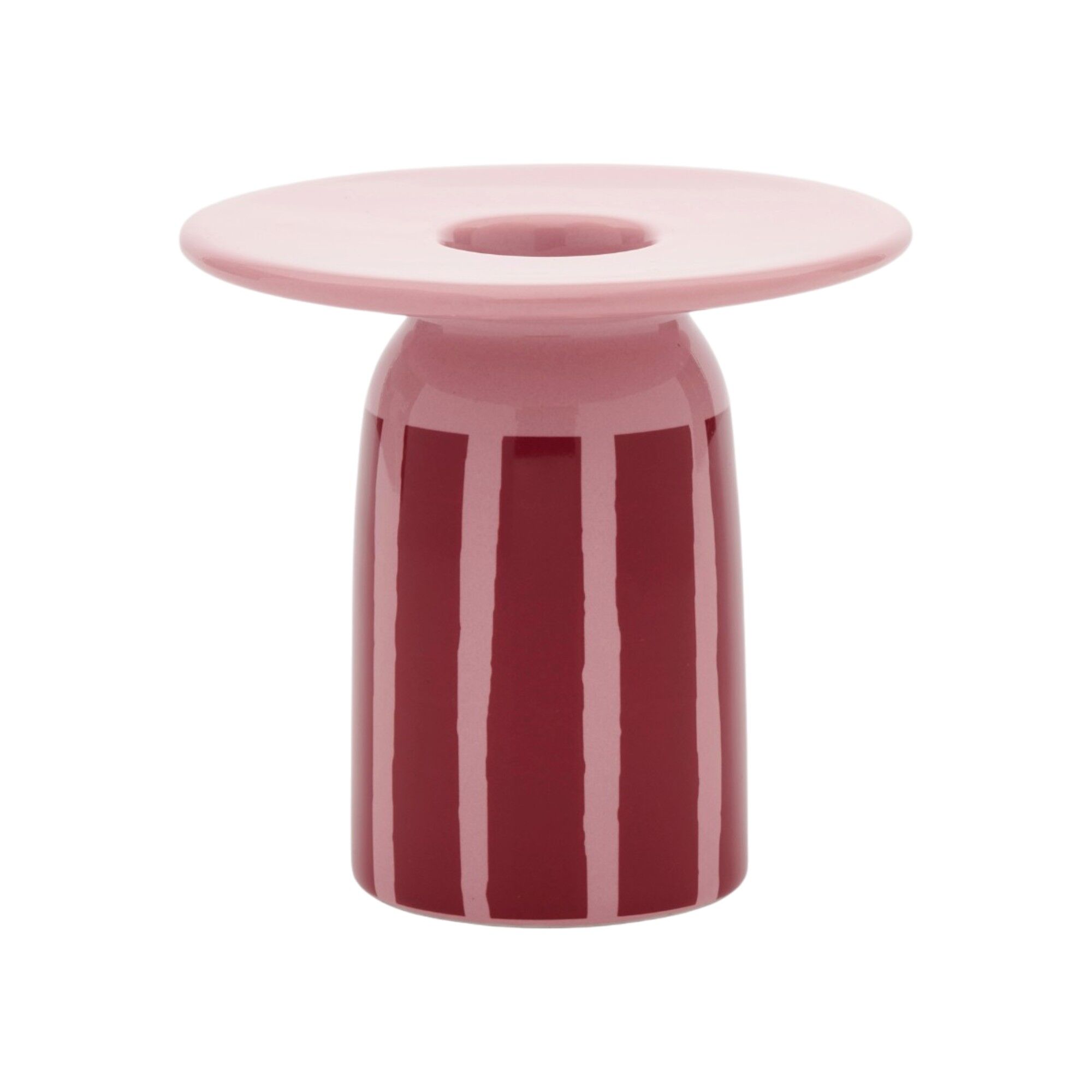 Marimekko Piccolo lysestage 8 cm, koral/m&oslash;rker&oslash;d