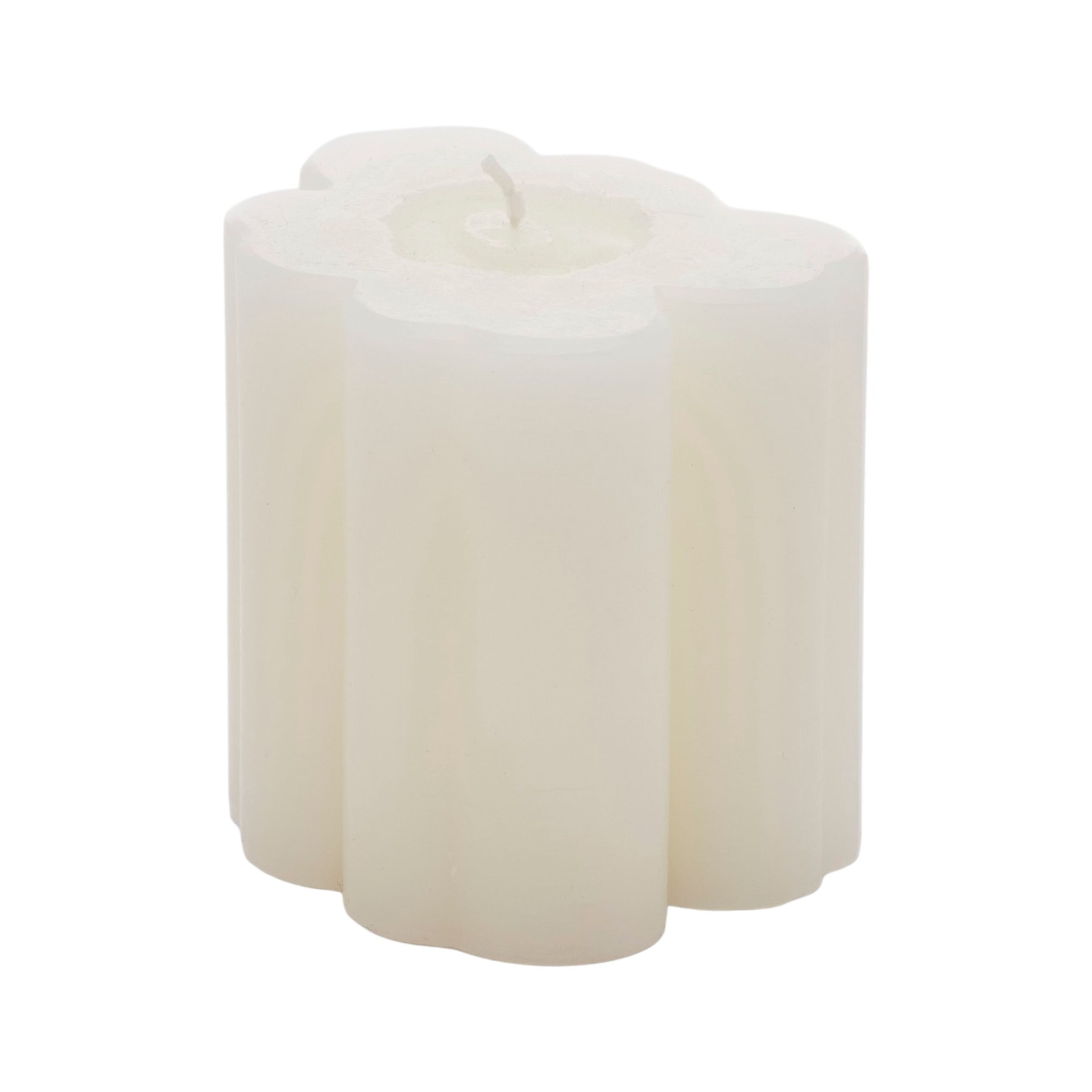 Unikko bloklys 9 cm, hvid