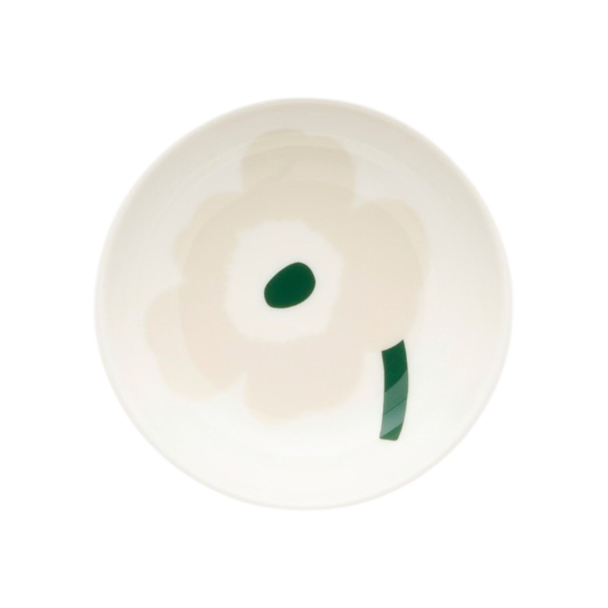 Marimekko Unikko sk&aring;l 9 cm, beige/hvid/sand/m&oslash;rkegr&oslash;n