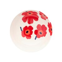 Unikko Oiva serveringsskål 1,3 liter, vit/röd/blå