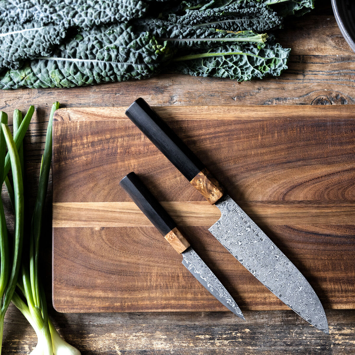 OMO Bunka Petty 9 cm + santokukniv 17 cm