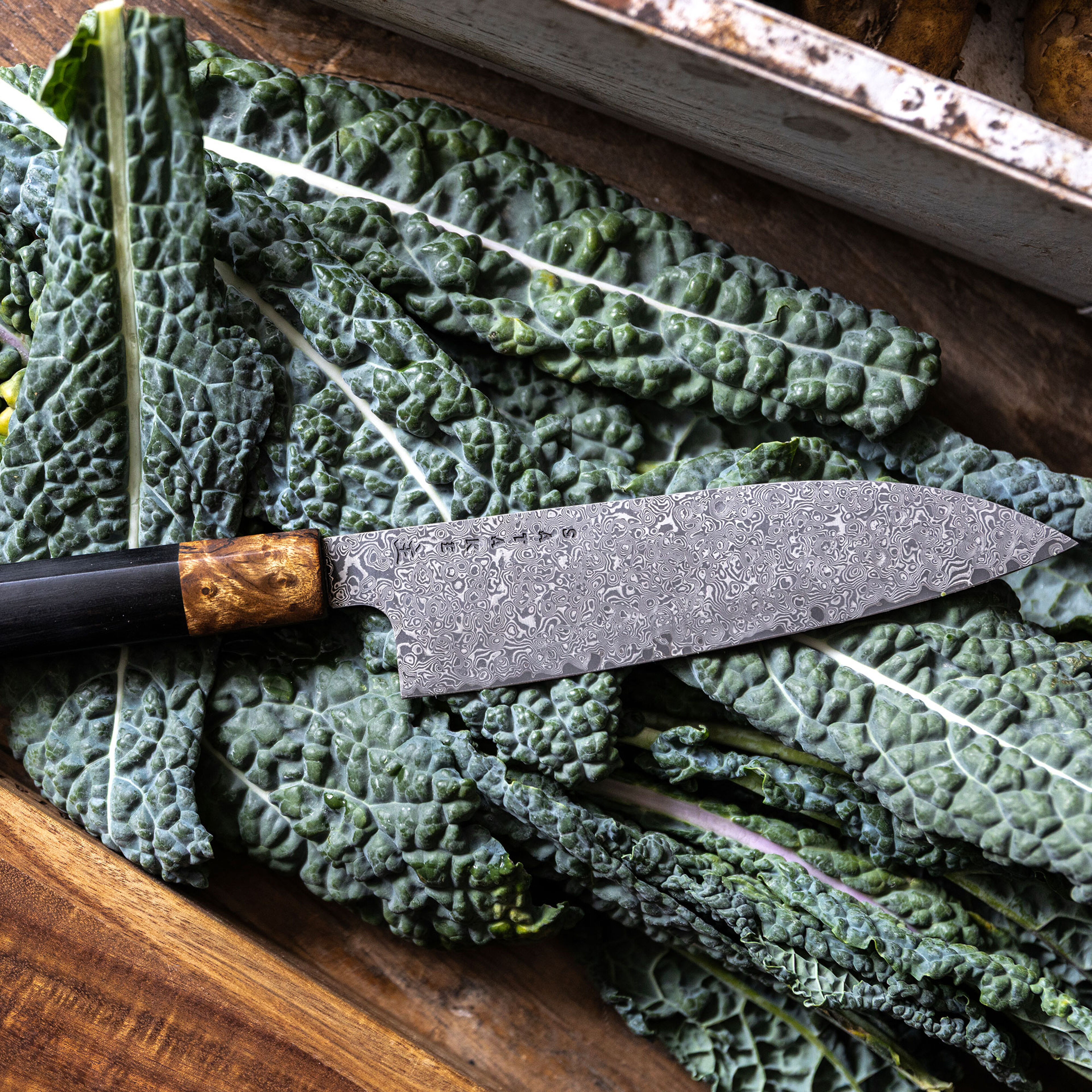 OMO Bunka Petty 9 cm + santokukniv 17 cm