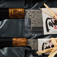 OMO Bunka Petty 9 cm + santokukniv 17 cm