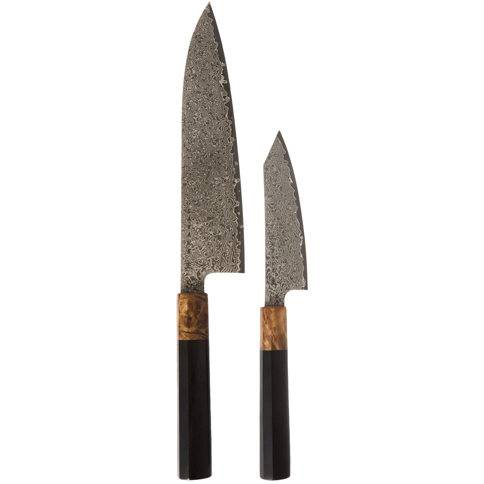 Satake  OMO bunka petty skalkniv 12 cm + kockkniv 21 cm