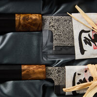  OMO bunka petty skalkniv 12 cm + kockkniv 21 cm