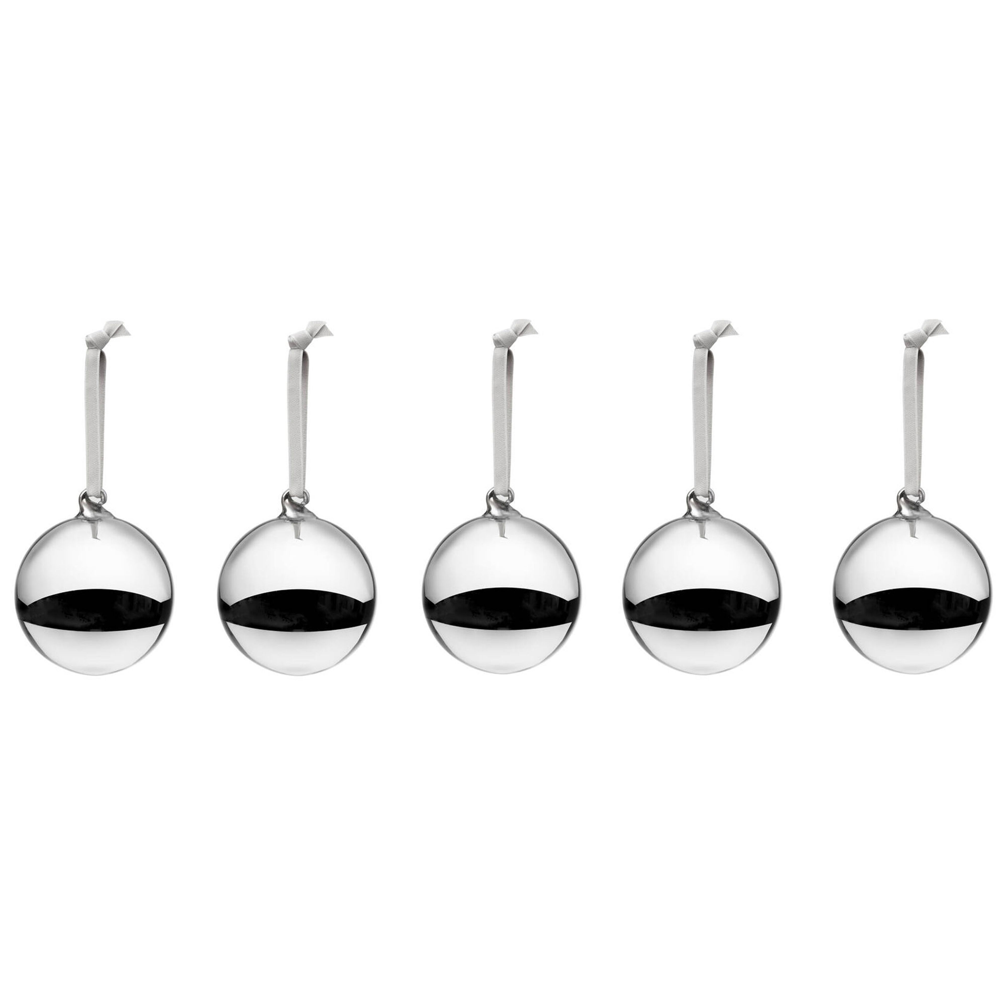 Glaskula 80 mm 5-pack, spegelblank finish