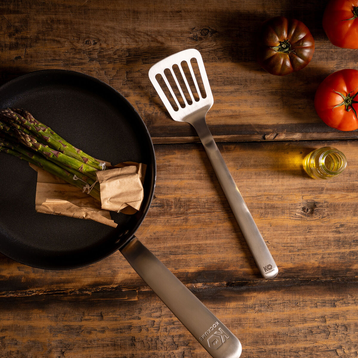  Perforerad stekspade 35 cm, rostfritt stål