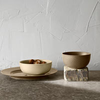 Rhombe Earth middagstallrik 27 cm, clay
