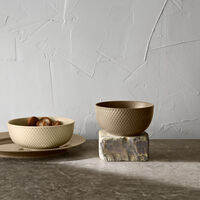 Rhombe Earth skål 13 cm, clay