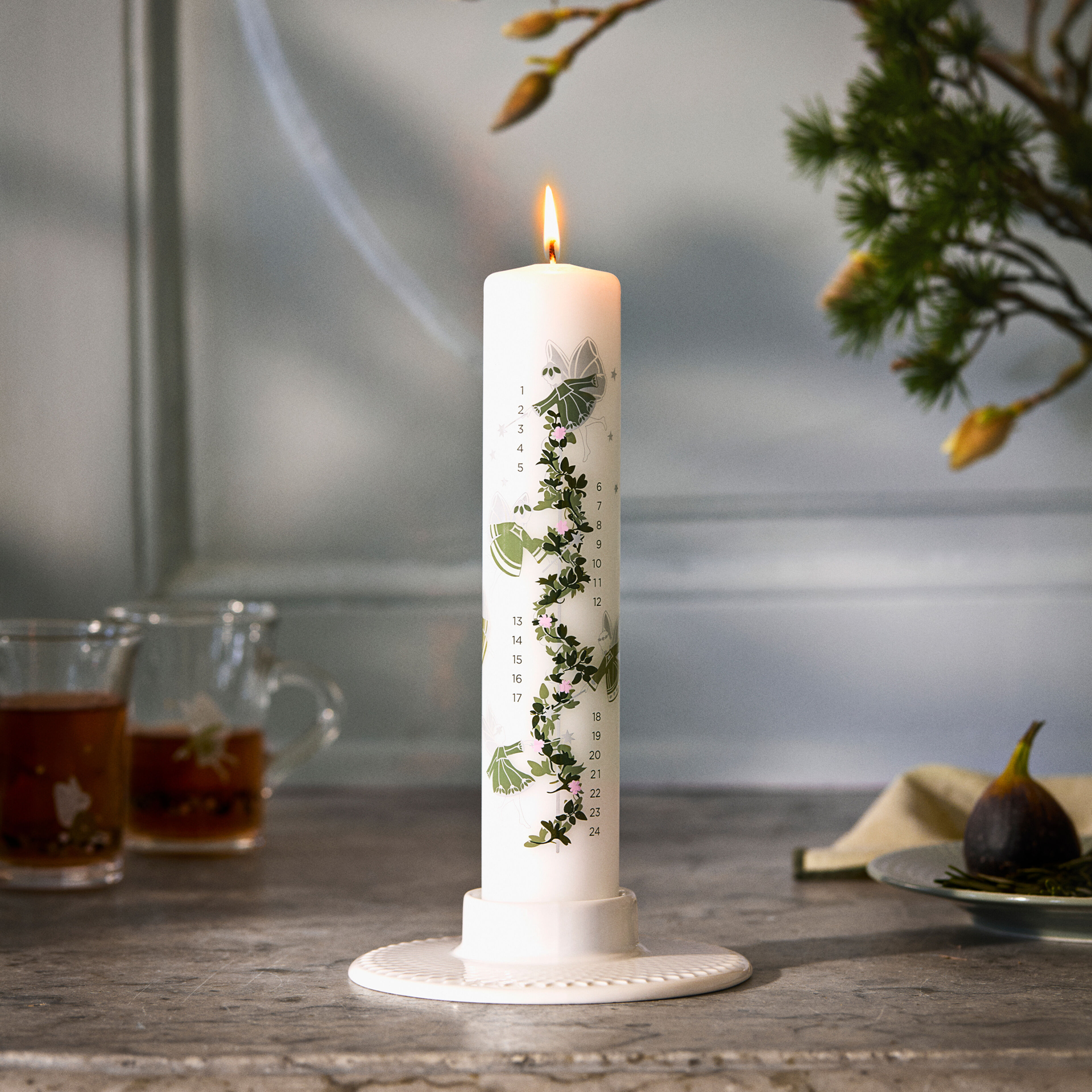 Christmas 2026 kalenderljus 25 cm