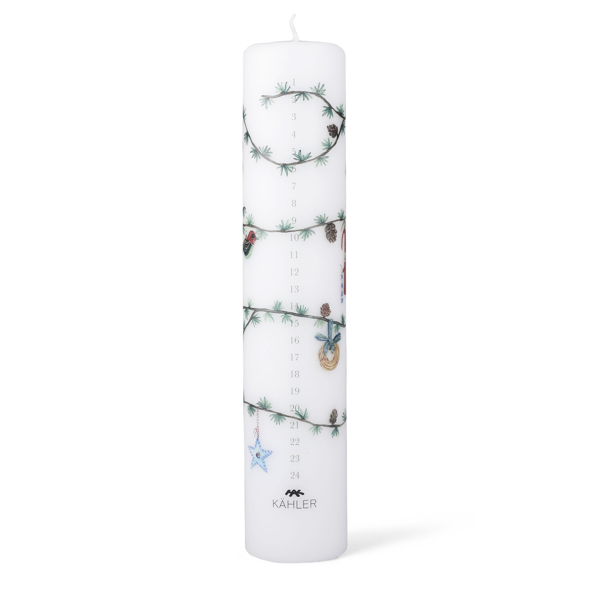 K&auml;hler Hammersh&oslash;i Christmas kalenderlys 2026 25 cm